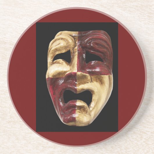 Venetiaanse maskers Onderzetter (Voorkant)