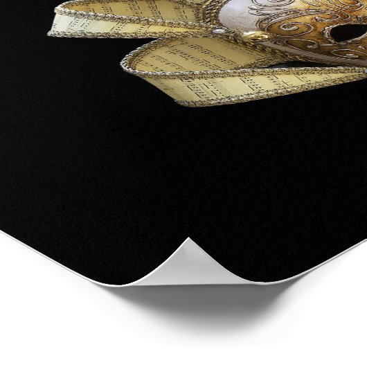 Venetiaanse maskers Poster (Hoek)