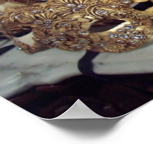 Venetiaanse maskers poster (Hoek)