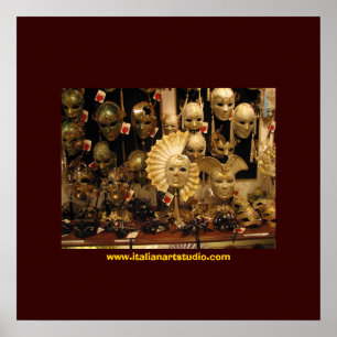 Venetiaanse maskers poster