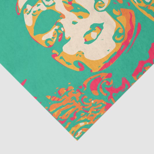 Venetiaanse maskers tissuepapier (Detail)