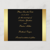 Venetiaanse Masquerade Mask Save the Date Briefkaa Aankondigingskaart (Achterkant)