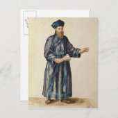 Venetiaanse missionaris in China Briefkaart (Voorkant / Achterkant)