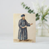 Venetiaanse missionaris in China Briefkaart (Staand voorkant)