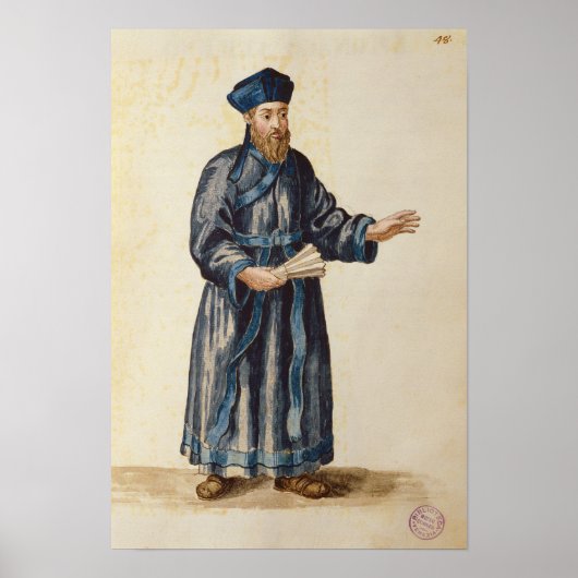 Venetiaanse missionaris in China Poster (Voorkant)