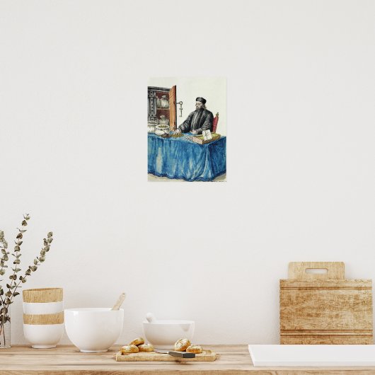 Venetiaanse Moneylender uit een geïllustreerd boek Poster (Keuken)