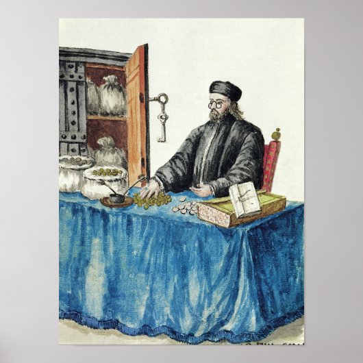 Venetiaanse Moneylender uit een geïllustreerd boek Poster (Voorkant)