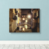 VENETIAANSE NOCTURNE Kleine stretched canvas Print (Insitu (Houten vloer))