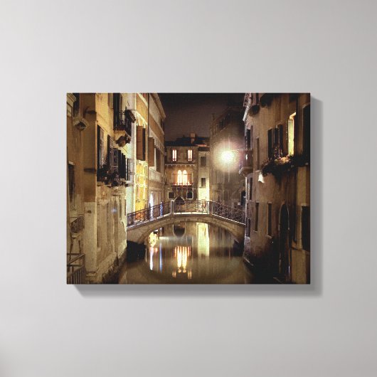 VENETIAANSE NOCTURNE Kleine stretched canvas Print (Voorkant)
