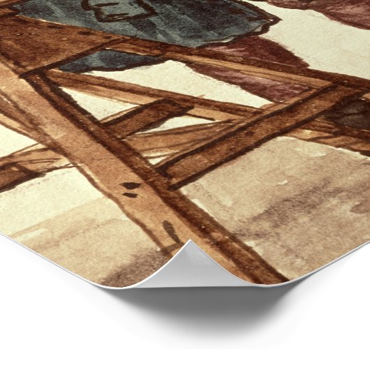 Venetiaanse tabaksverkoper poster (Hoek)