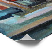 Venetiaanse vismarkt schilderij poster (Hoek)