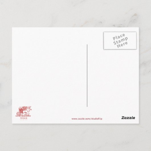Venetiaanse vlag briefkaart (Achterkant)