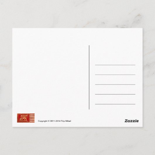 Venetiaanse vlag briefkaart (Achterkant)