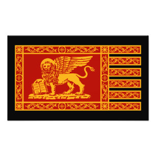 Venetiaanse vlag foto afdruk