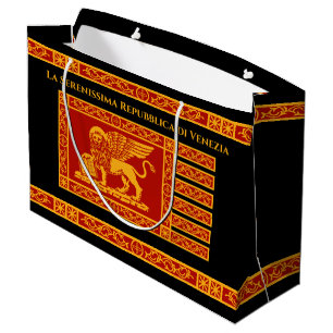 Venetiaanse vlag Grote Gift Bag Groot Cadeauzakje