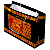 Venetiaanse vlag Grote Gift Bag Groot Cadeauzakje (Voorkant Gekanteld)