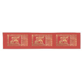 Venetiaanse vlag korte tafelloper (Horizontaal)