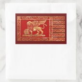 Venetiaanse vlag rechthoekige sticker (Tas)