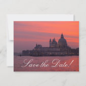 Venetiaanse zonsondergang Save-the-Date kaarten (Voorkant)