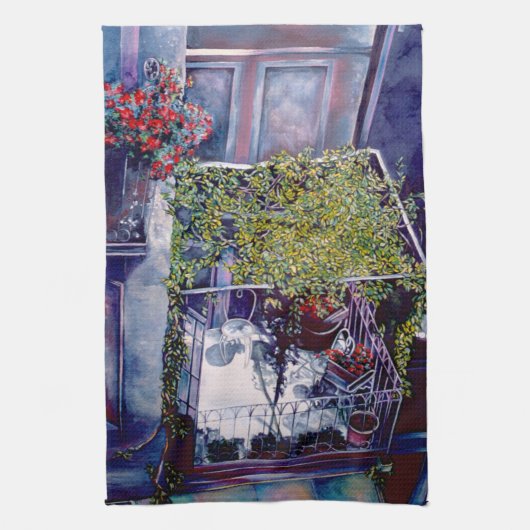 Venetian Aftermiddag Kitchen Hand Towel Theedoek (Verticaal)