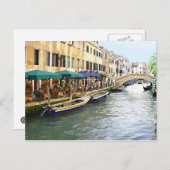 Venetian Cafes Briefkaart (Voorkant / Achterkant)