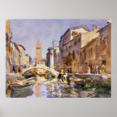 Venetian Canal (1913) van John Singer Sargent Poster (Voorkant)