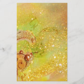 VENETIAN CARNIVAL MASK IN GOLD YELLOW STATIONERIE BRIEFPAPIER (Achterkant)