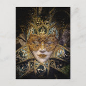 Venetian Carnival Masker Briefkaart (Voorkant)