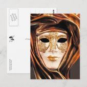 Venetian Carnival Masker Briefkaart (Voorkant / Achterkant)