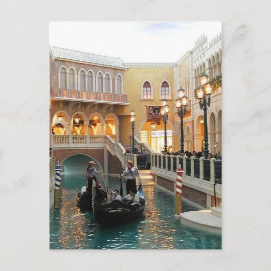 Venetian Casino Canals, Las Vegas Briefkaart (Voorkant)