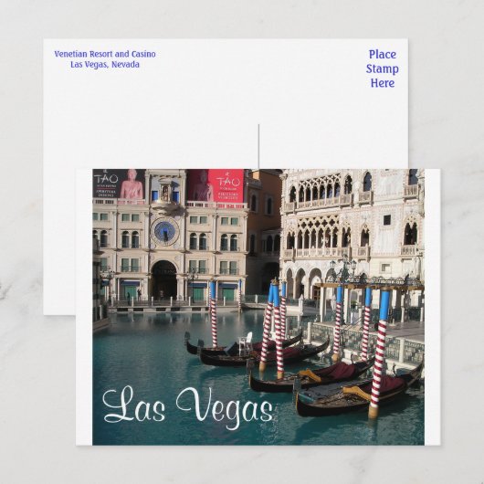 Venetian Casino Little Italy Las Vegas Briefkaart (Voorkant / Achterkant)