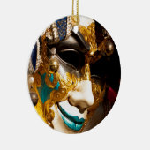 Venetian Costume Mask for Carnival Keramisch Ornament (Rechts)