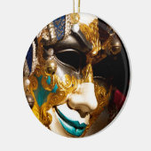 Venetian Costume Mask for Carnival Keramisch Ornament (Links)