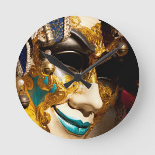 Venetian Costume Mask for Carnival Ronde Klok
