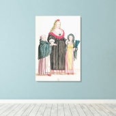 Venetian Courtesan Canvas Afdruk (Insitu (Houten vloer))