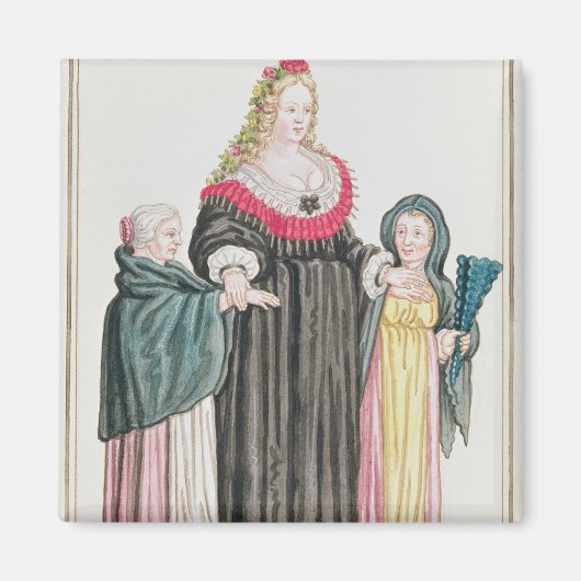 Venetian Courtesan Magneet (Voorkant)