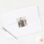 Venetian Courtesan Vierkante Sticker (Envelop)