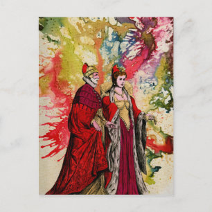 Venetian Doge en Dogeressa door Michael Moffa Briefkaart