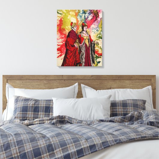 Venetian Doge en Dogeressa door Michael Moffa Canvas Afdruk