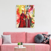 Venetian Doge en Dogeressa door Michael Moffa Canvas Afdruk (Insitu (Woonkamer))