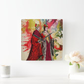 Venetian Doge en Dogeressa door Michael Moffa Vierkante Klok (Huis)