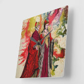 Venetian Doge en Dogeressa door Michael Moffa Vierkante Klok (Hoek)