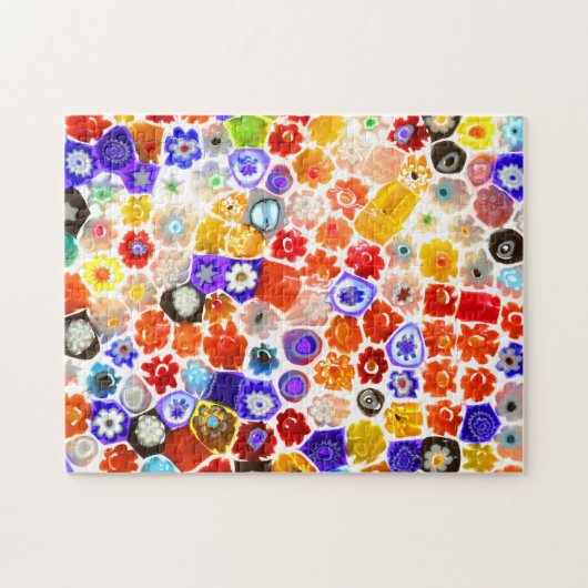 VENETIAN FLORA GLASS 11x14 INCH Legpuzzel (Horizontaal)