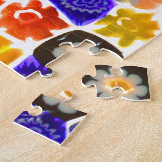 VENETIAN FLORA GLASS 16 x 20 INCH Legpuzzel (Zijkant)