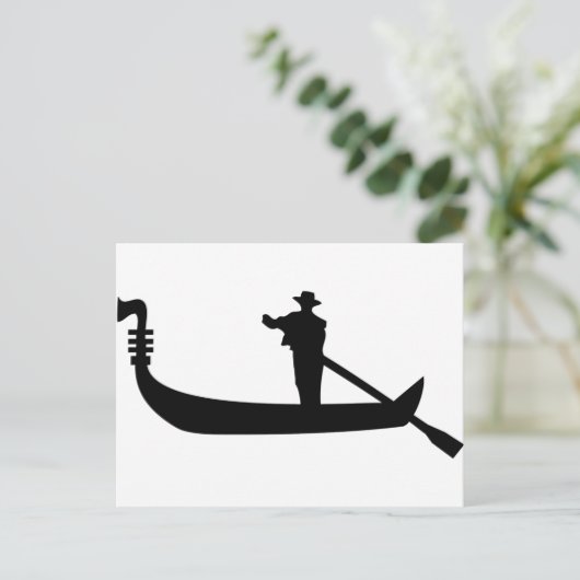 venetian gondola briefkaart (Staand voorkant)
