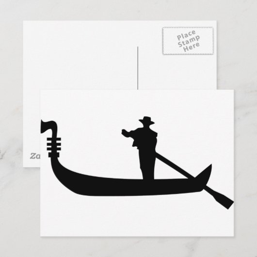 venetian gondola briefkaart (Voorkant / Achterkant)