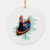 Venetian Gondola Keramisch Ornament (Voorkant)