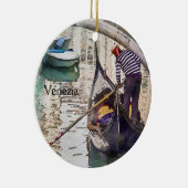 Venetian Gondola Venice Italië Canal Keramisch Ornament (Rechts)