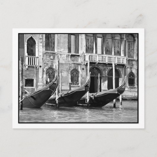 Venetian Gondolas Briefkaart (Voorkant)