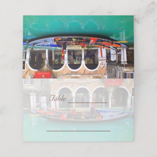 Venetian Gondolas Plaatskaartje (Buitenkant ongevouwen)